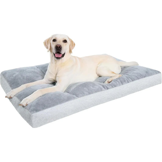 DAFIFY Washable Dog Bed With Non Slip Bottom Plush Kennel Pad