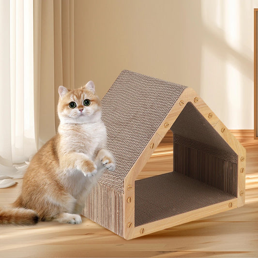 Shunmaii Cat Scratcher House Vertical Scratching Post Indoor Cats