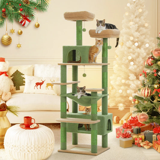 Speedy Pet Cat Tree Tower With Sisal Posts And Condos