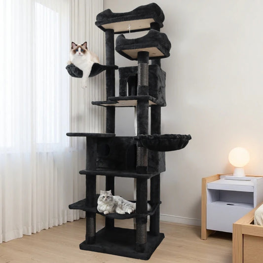 ANGDUO 6-Level Cat Tree Scratching Tower For Indoor Cats