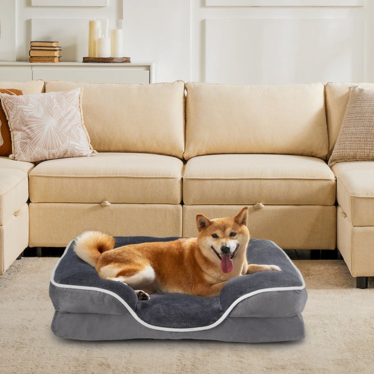 JHK Orthopedic Memory Foam Dog Bed for Small Pets Premium