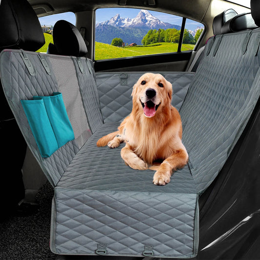 PETRAVEL Waterproof Dog Car Seat Cover Hammock for Back Seat