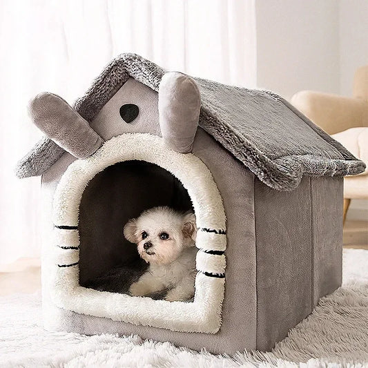 Guangdong Cartoon House Dog and Cat Bed Folding Kennel